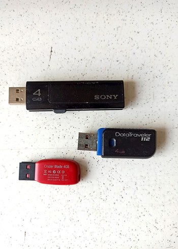 Renkli Plastik USB Flash Bellek 4GB