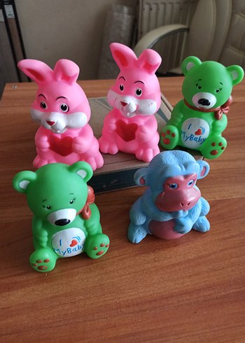 Renkli Hayvan Figürlü Oyuncak Seti - Görsel 2