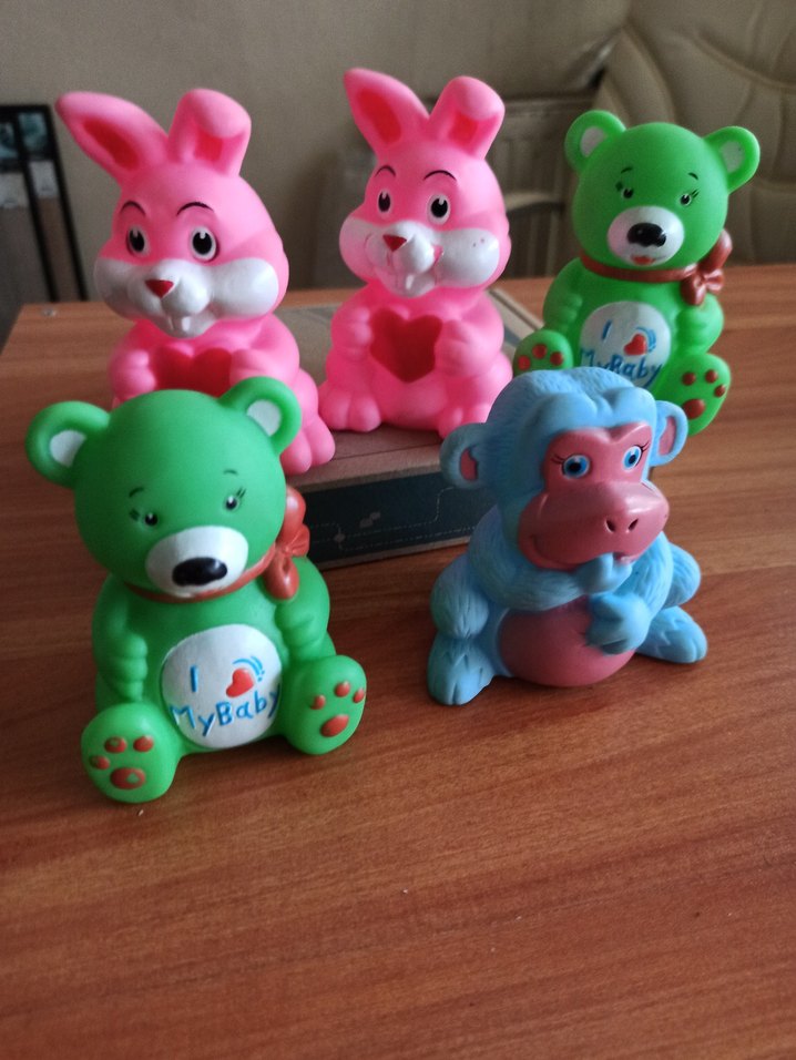 Renkli Hayvan Figürlü Oyuncak Seti - Görsel 3