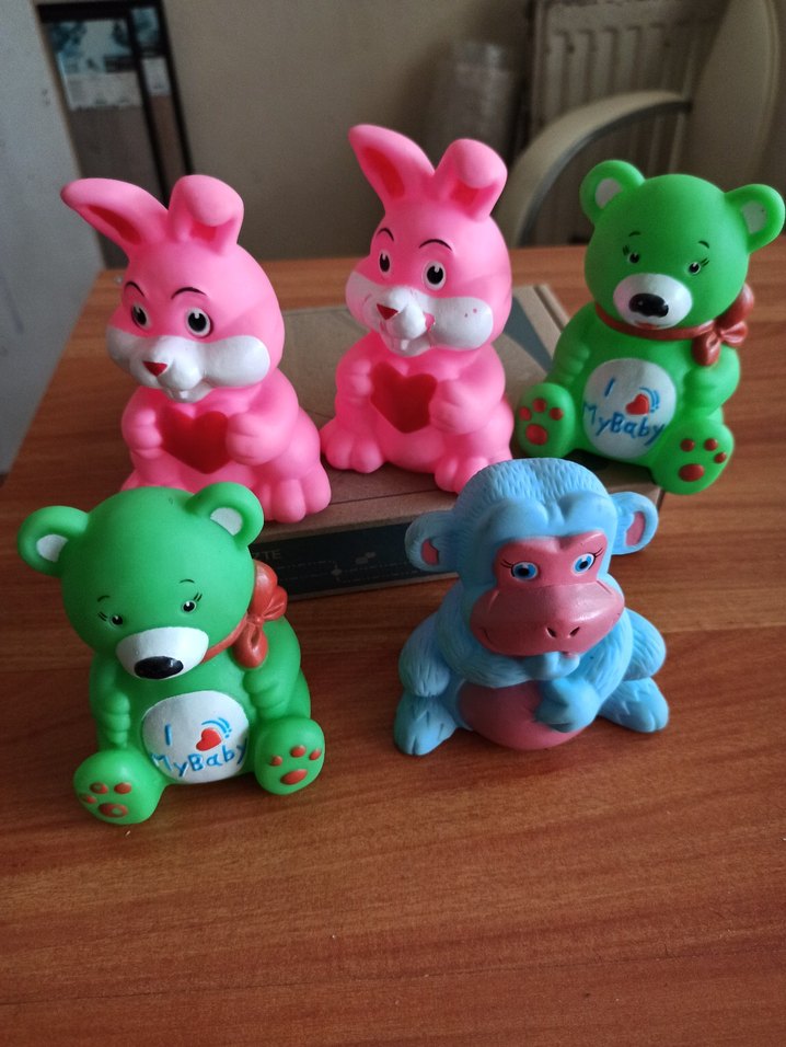 Renkli Hayvan Figürlü Oyuncak Seti - Görsel 4
