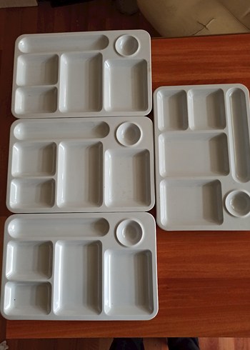 Beyaz Bölmeli Tabak Seti - Görsel 5