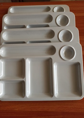 Beyaz Bölmeli Tabak Seti - Görsel 2