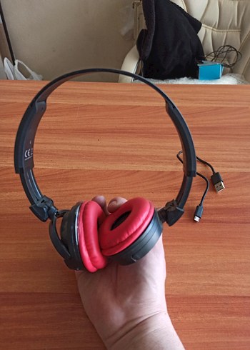 Renkli Pembe Kablosuz Kulaklık - Görsel 4