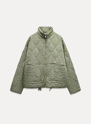 ZARA KADIN ZW COLLECTİON KAPİTONE MONT
