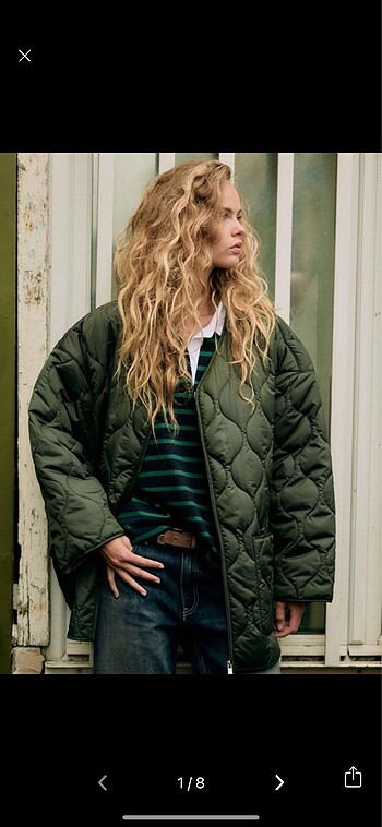 ZARA KADIN SU GEÇİRMEZ OVERSİZE MONT