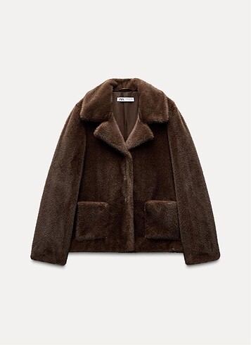 ZARA KADIN SUNİ KURKLU VİRAL KABAN