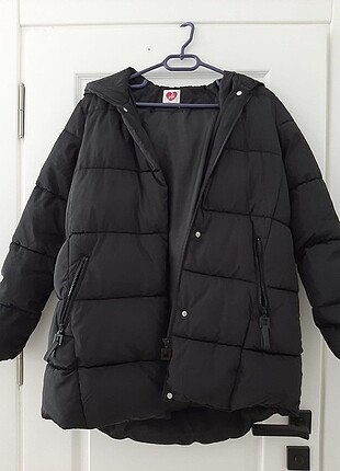 koton siyah şişme mont