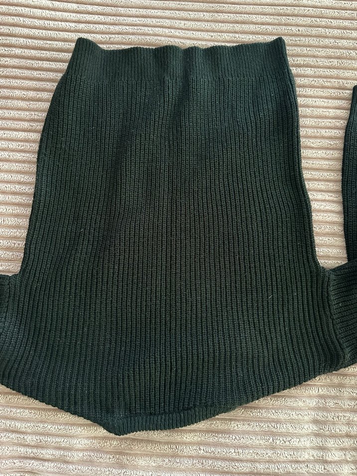 Siyah Süet kazak - Görsel 2