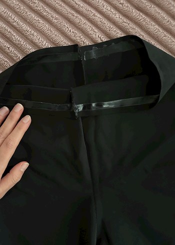 Kadın Siyah Esnek Kumaş korse - Görsel 2