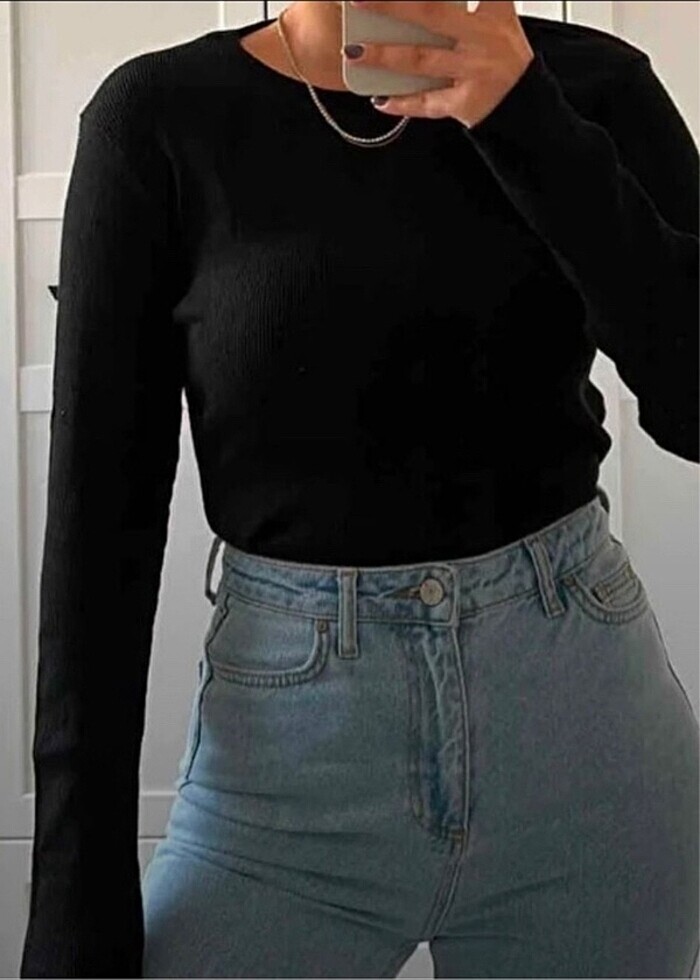 Siyah beyaz body iki adet - Görsel 2