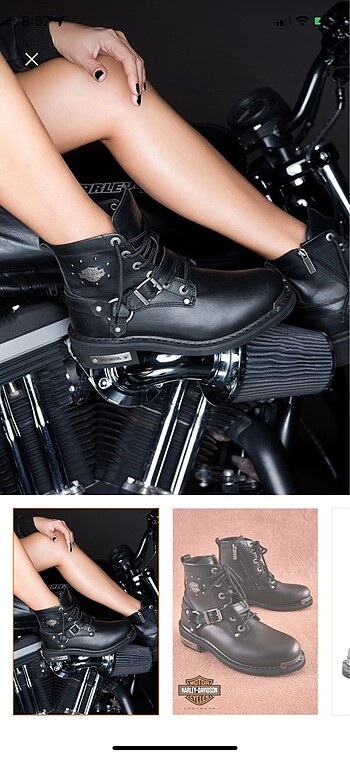 harley davidson becky bot kadın
