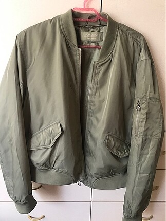 Mint yeşili bomber ceket