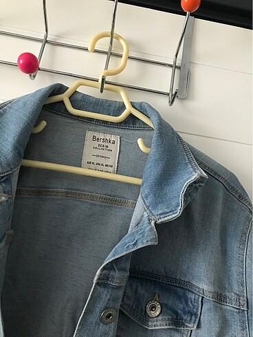 s Beden mavi Renk Bershka mavi kot ceket