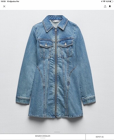 Zara Zara denim elbise