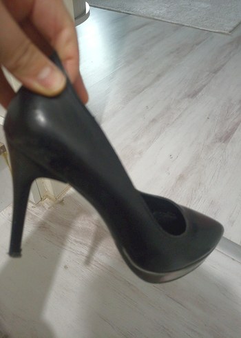 Klasik Siyah Tokalı Stiletto Topuklu Kadın Ayakkabı - Görsel 3