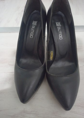 Klasik Siyah Tokalı Stiletto Topuklu Kadın Ayakkabı - Görsel 5