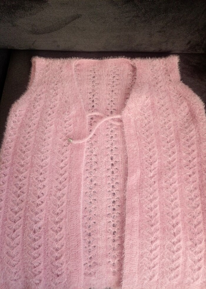 El örgüsü çeyizlik yelek - Görsel 3