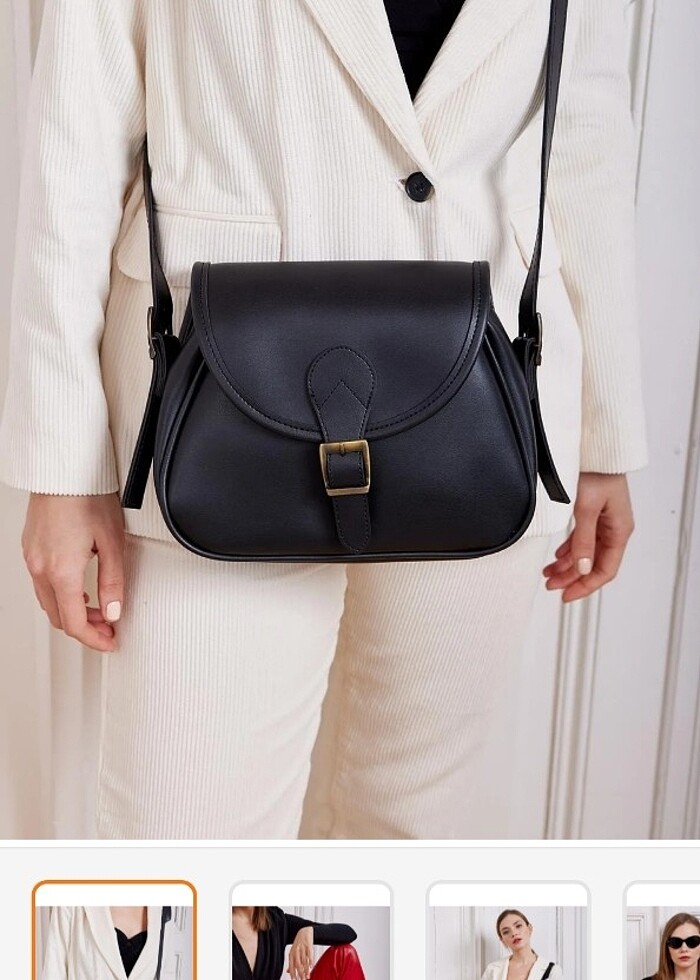 Siyah kol çantasi - Görsel 4