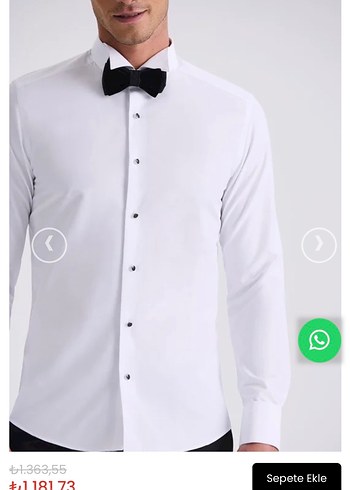 Diğer Jakamen Erkek Beyaz slim fit gömlek