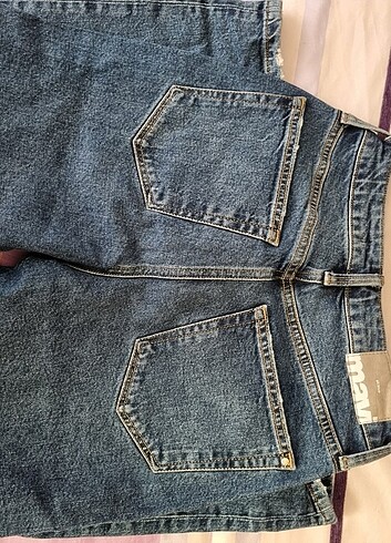 26 Beden mavi Renk Mavi Mom Jeans