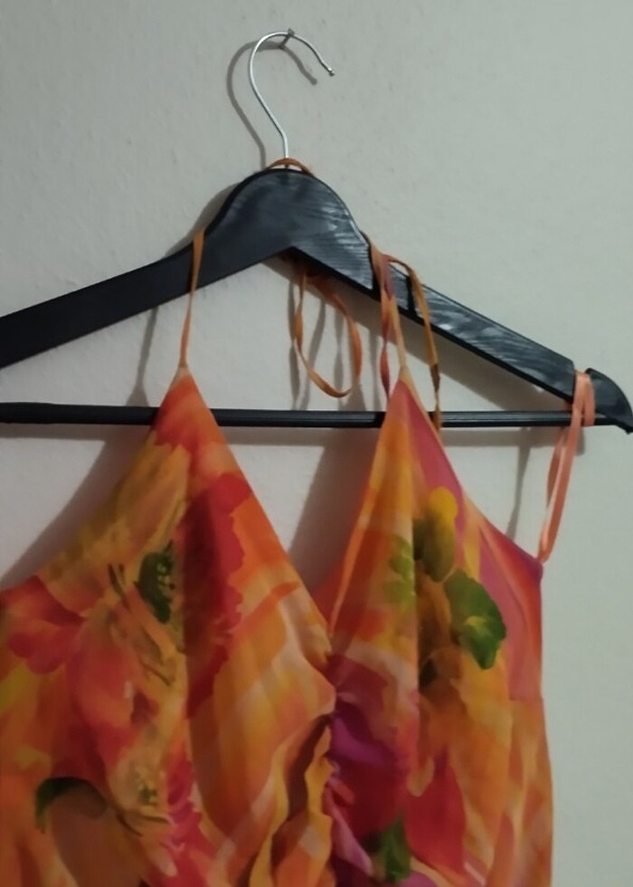 Fırfırlı mini elbise - Görsel 5