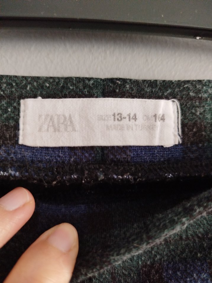 Kız Çocuk Ekose Piliseli Kışlık Tayt Pantolon - Görsel 2