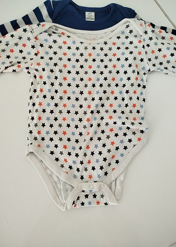 Dörtlü Uzun Kollu Erkek Bebek Çıtçıtlı Body - Görsel 4