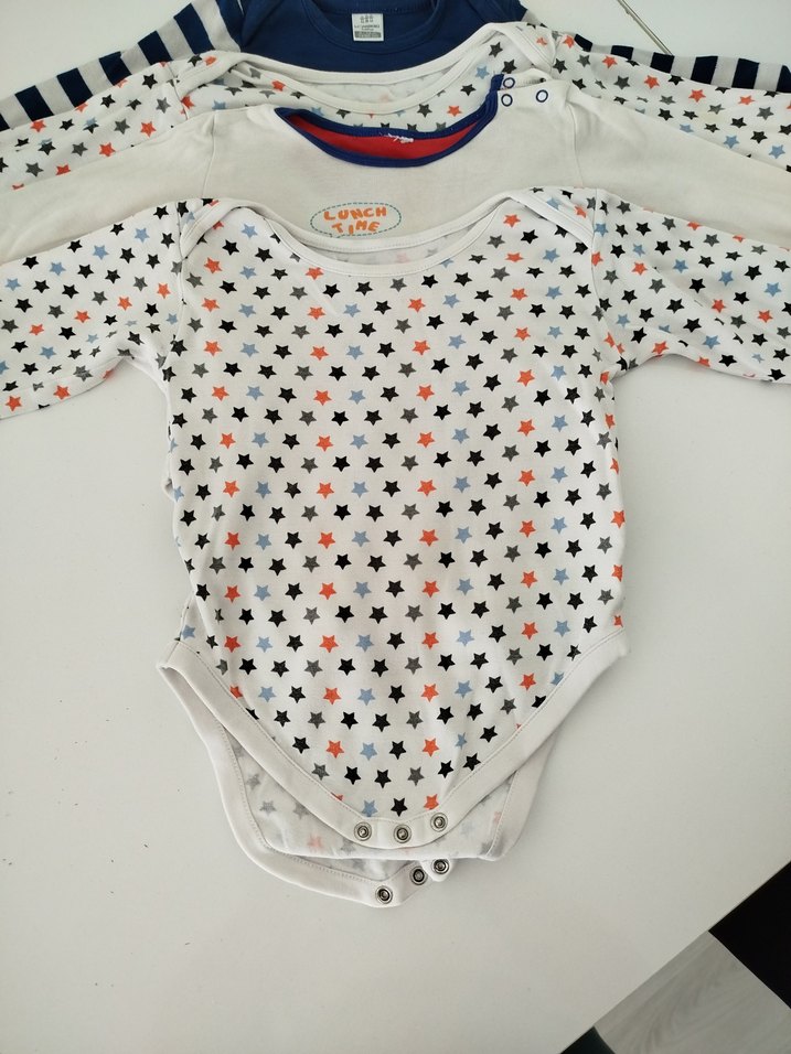 Dörtlü Uzun Kollu Erkek Bebek Çıtçıtlı Body - Görsel 2