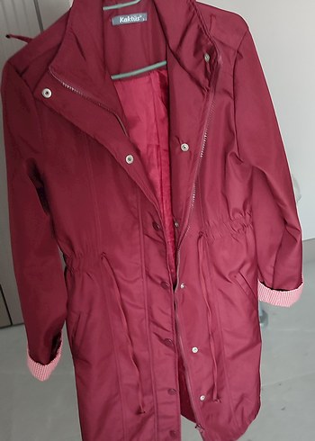 Bordo yağmurluk - Görsel 4