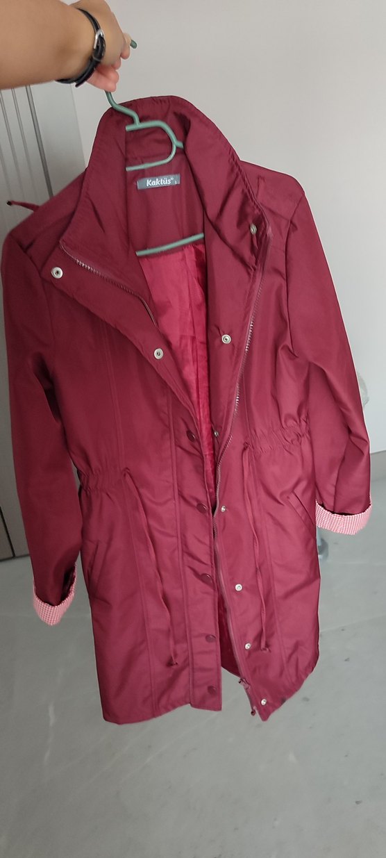 Bordo yağmurluk - Görsel 4