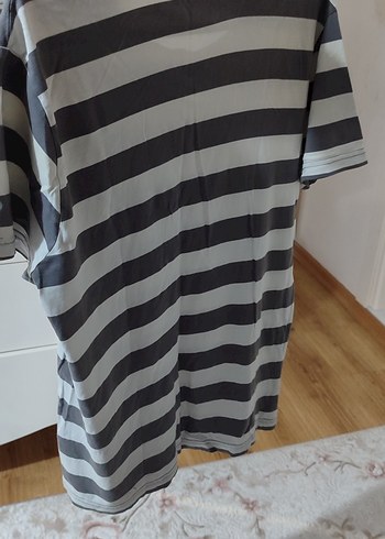 Rodi Mood Gri Çizgili Erkek Kısa Kollu Tişört