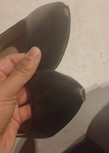 37 Beden siyah Renk Klasik Bej Deri Stiletto Topuklu Kadın Ayakkabı