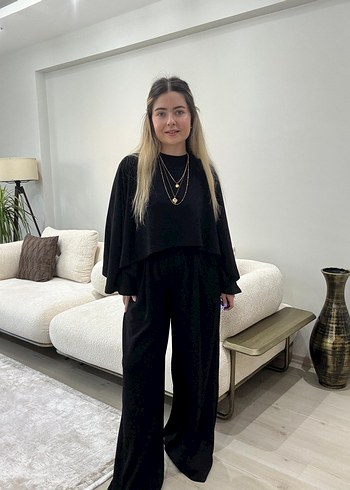 Diğer Yarasa Kol Siyah Eşofman Takımı