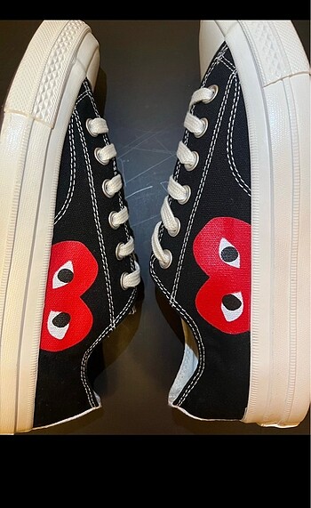 39 Beden siyah Renk comme des garcons converse 39 numara