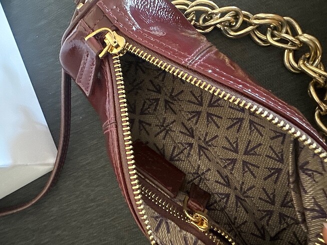 Beden bordo Renk manu atelier orijinal bordo çanta toz torbası kutulu