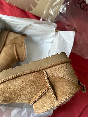Ugg ugg ultra mini taba chestnut orijinal 38 numara