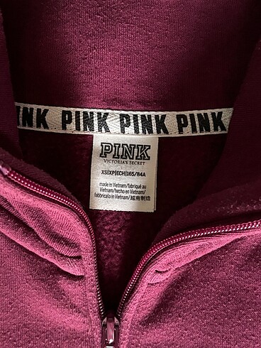 Victoria s Secret victorias secret pink yarim fermuar sweatshirt