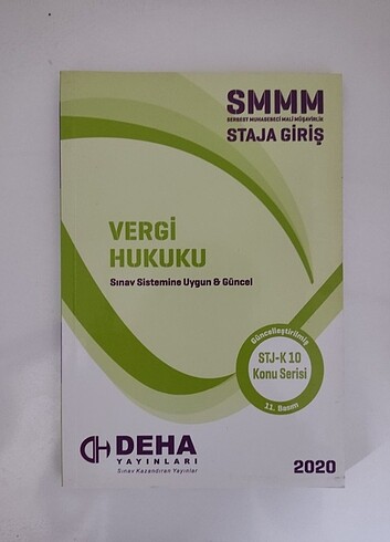 *SMMM Staja Giriş Sınavı - Vergi Hukuku * SMMM Staja Giriş Sına