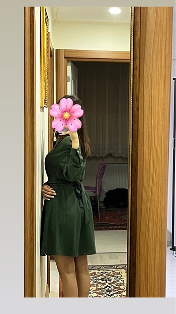 s Beden yeşil Renk Zara elbise
