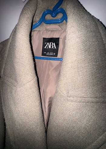 Zara Bej Midi Yün Kadın Kaban - Görsel 2