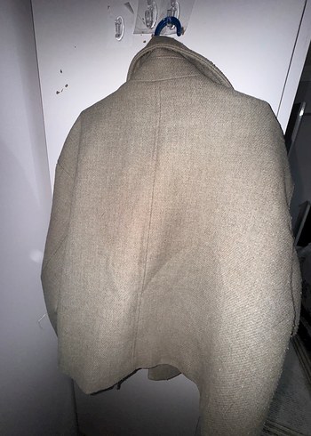 Zara Bej Midi Yün Kadın Kaban - Görsel 3