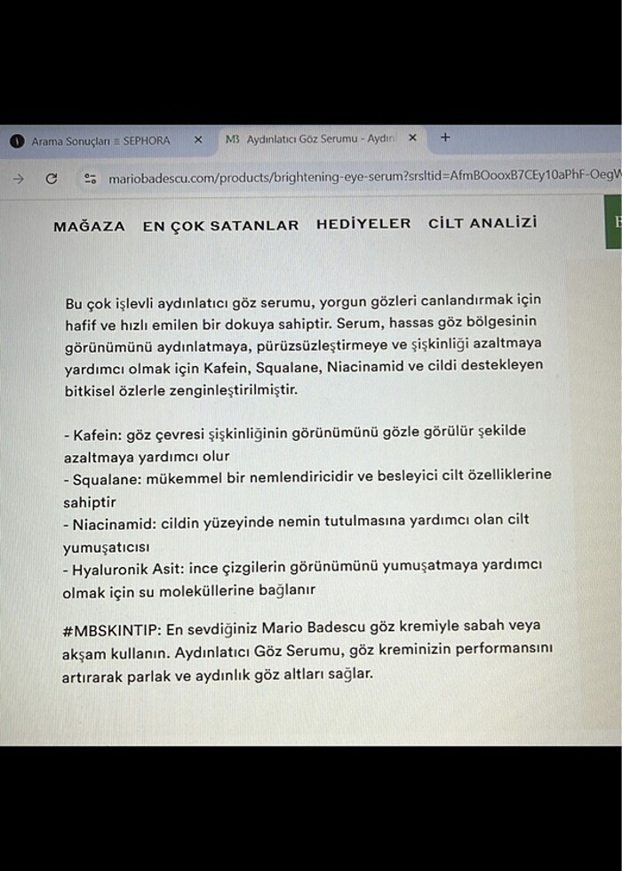 Mario badescu brightening eye cream - Görsel 3