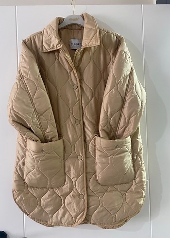 Bej Mini Düğmeli Kadın Ceket - Görsel 2