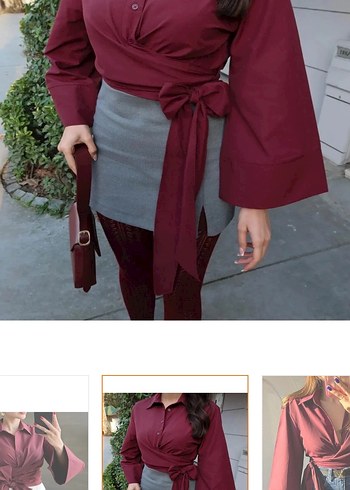 Bağlamalı gömlek - Görsel 2