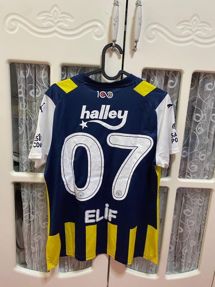 Sarı Lacivert Kadın Elif Adlı Orjinal Spor Forması - Görsel 2