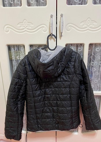 Fermuarlı Siyah Kadın Mont - Görsel 2