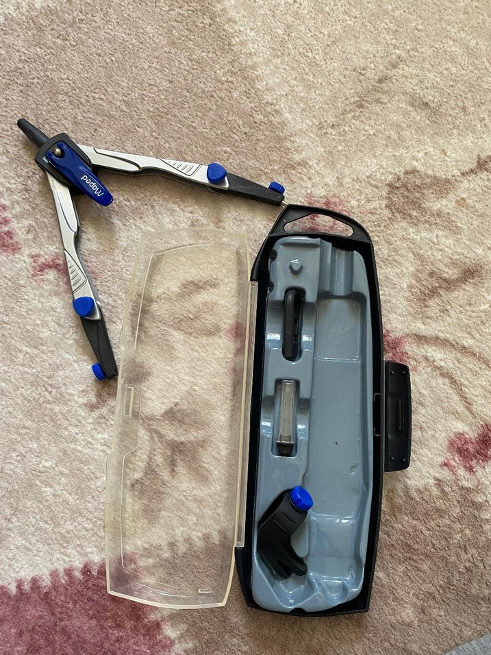 Mavi ve Gri Maped Pergel Seti - Görsel 4