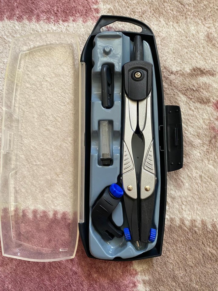 Mavi ve Gri Maped Pergel Seti - Görsel 2