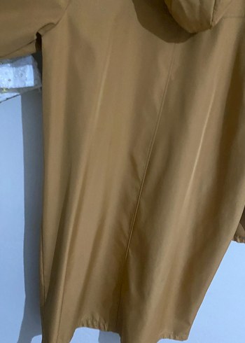 Bej Midi Kadın Yağmurluk Kemerli - Görsel 10