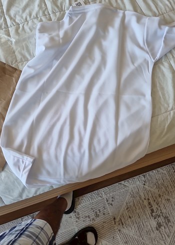 Erkek Beyaz Kısa Kollu Tişört - Görsel 8